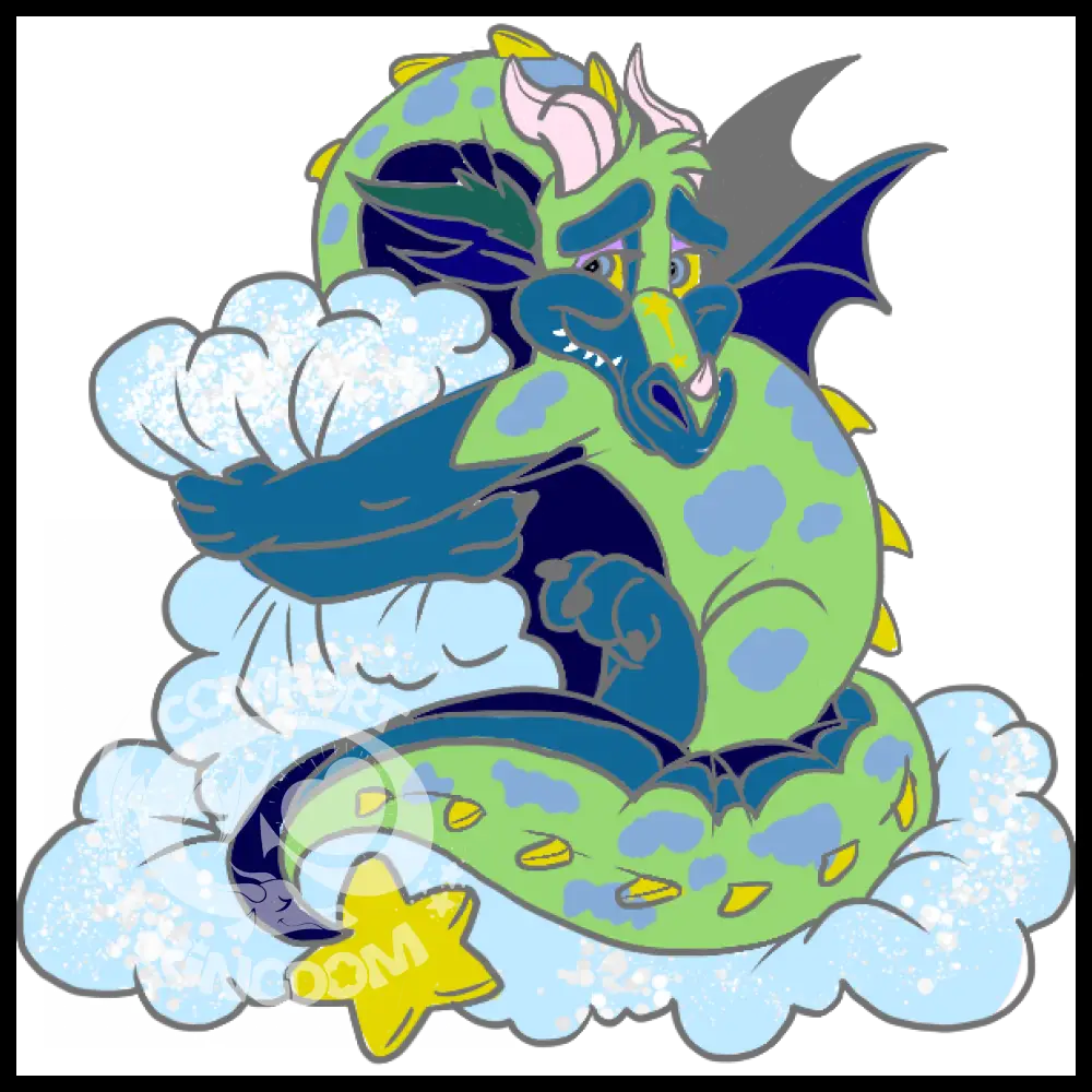 2” Hard Enamel Pin (Dream Keep Dragons) Tranquil Dreams Enamel Pin