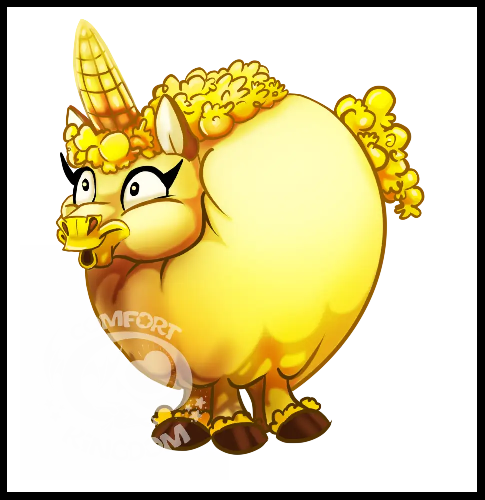 2” Hard Enamel Pin (Mythical Munchies) Popcorn Enamel Pin