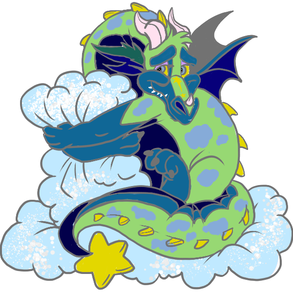 2” Hard Enamel Pin (Dream Keep Dragons) Tranquil Dreams Enamel Pin