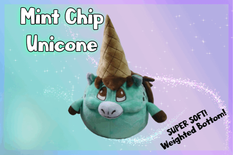 Mint Unicone Plush Plush