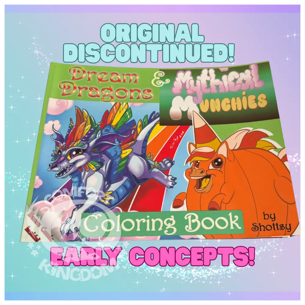Coloring Book: Mythical Munchies & Dream Dragons Book