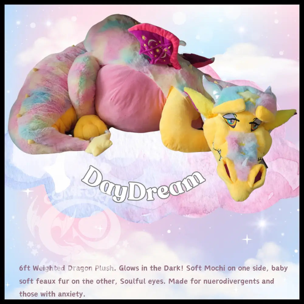 Giant Dream Keep Dragon 6ft Plush (Kickstarter Pricing) Daydream / Skin Only Unstuffed Doll