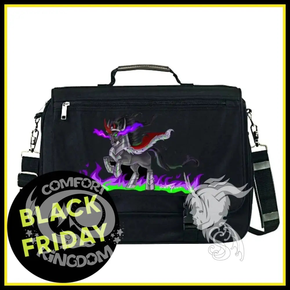 MLP King Sombra Laptop Bag Shottsy Arts