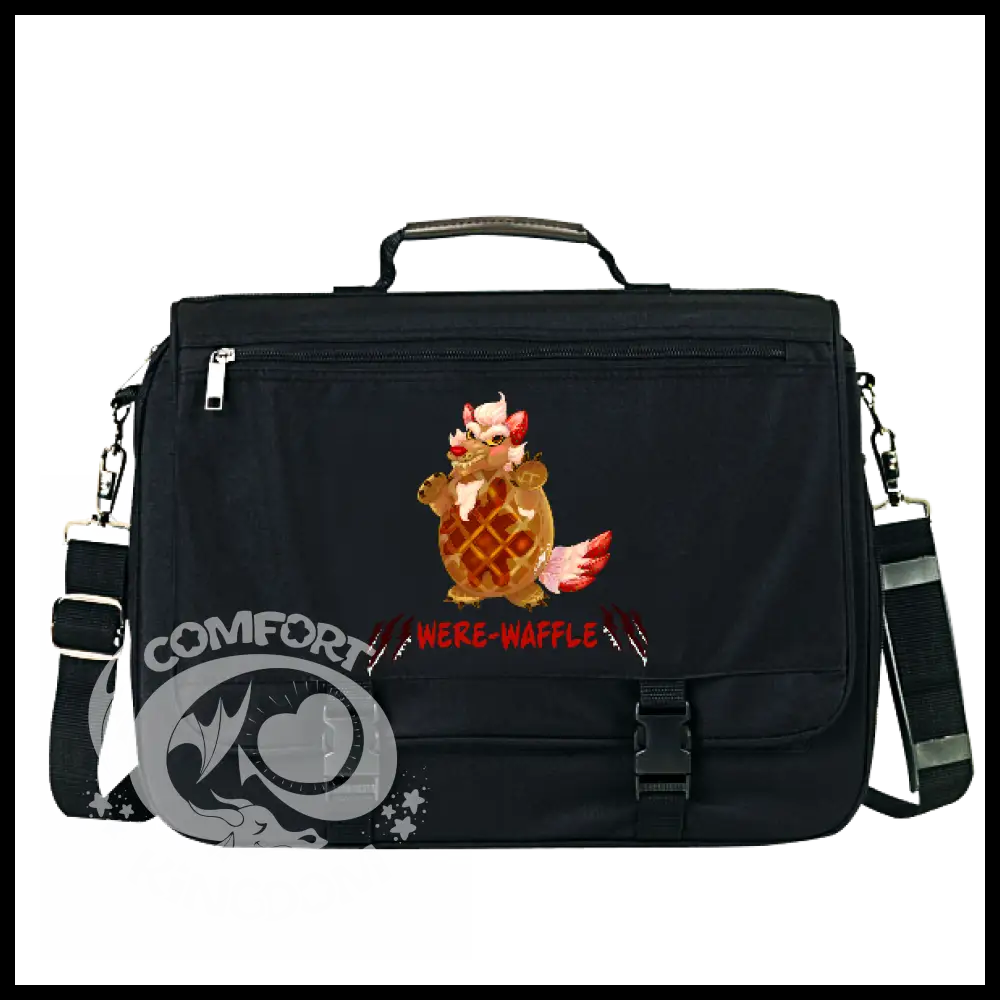 Mythical Munchies Messenger Bag Were-Waffle Laptop Bag