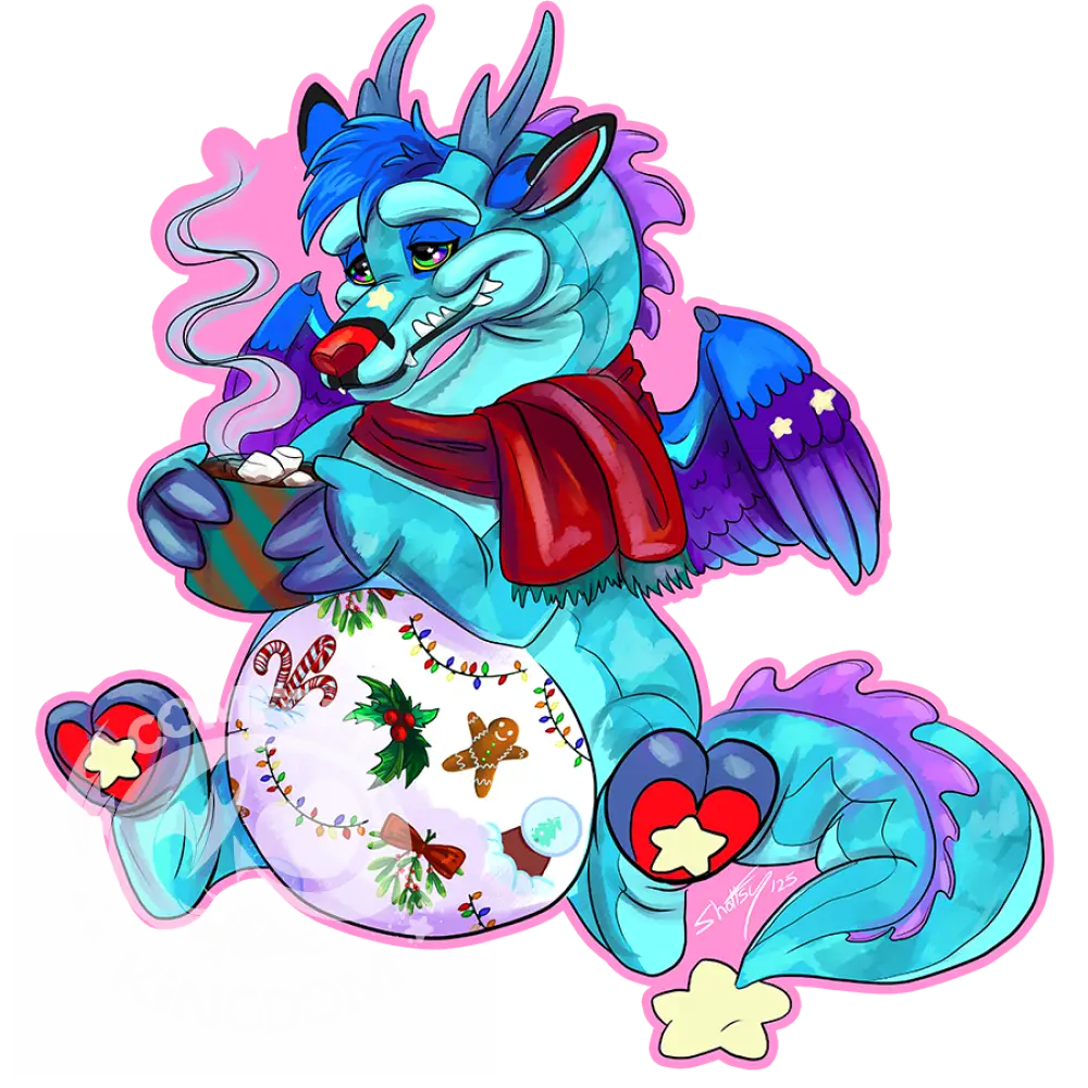 Vinyl Stickers: Dream Keep Dragons Holiday Dreams
