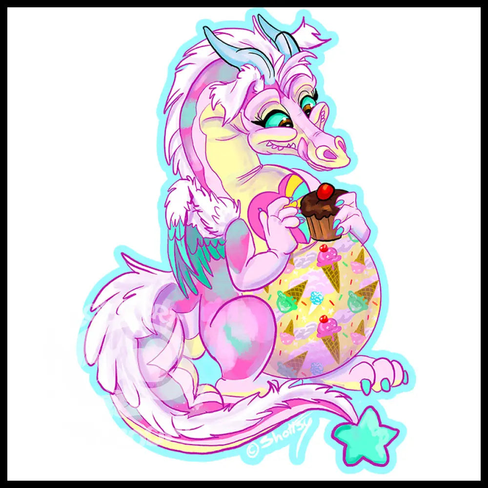 Vinyl Stickers: Dream Keep Dragons Sweet Dreams