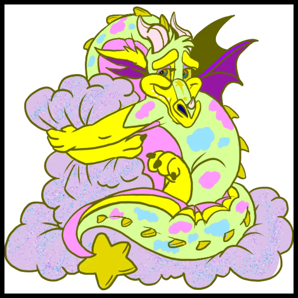 2” Hard Enamel Pin (Dream Keep Dragons) Daydream Enamel Pin