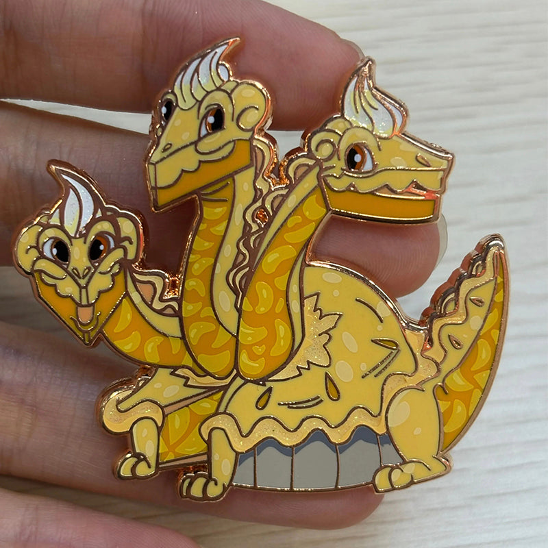 2” Hard Enamel Pin (Mythical Munchies) Apple Pydra Enamel Pin