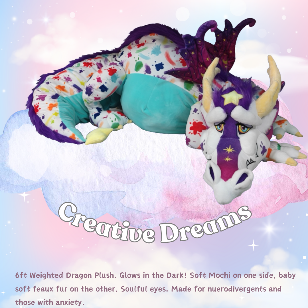 Giant Dream Keep Dragon 6ft Plush (Kickstarter Pricing) Creative Dream / Skin Only Unstuffed Doll