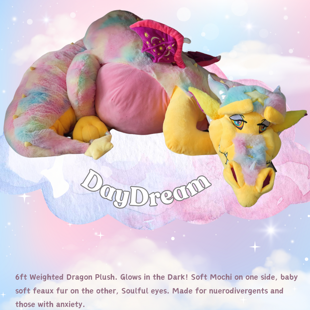 Giant Dream Keep Dragon 6ft Plush (Kickstarter Pricing) Daydream / Skin Only Unstuffed Doll