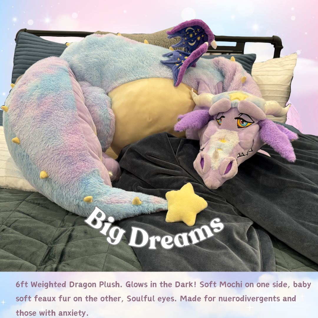 Giant Dream Keep Dragon 6ft Plush (Kickstarter Pricing) Big Dreams / Skin Only Unstuffed Doll