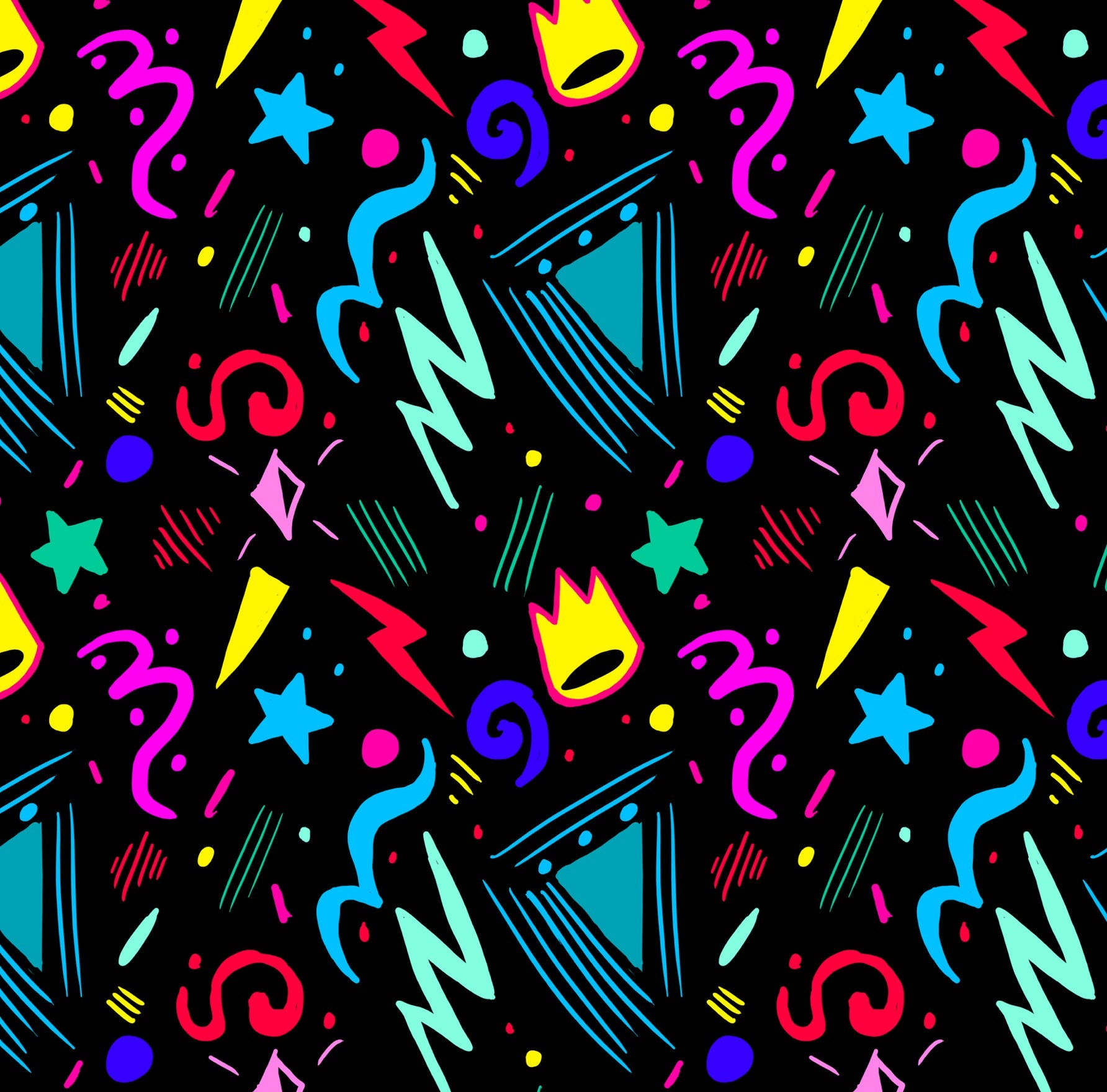 Bandanas Retro Royal (No Lettering) Apparel & Accessories