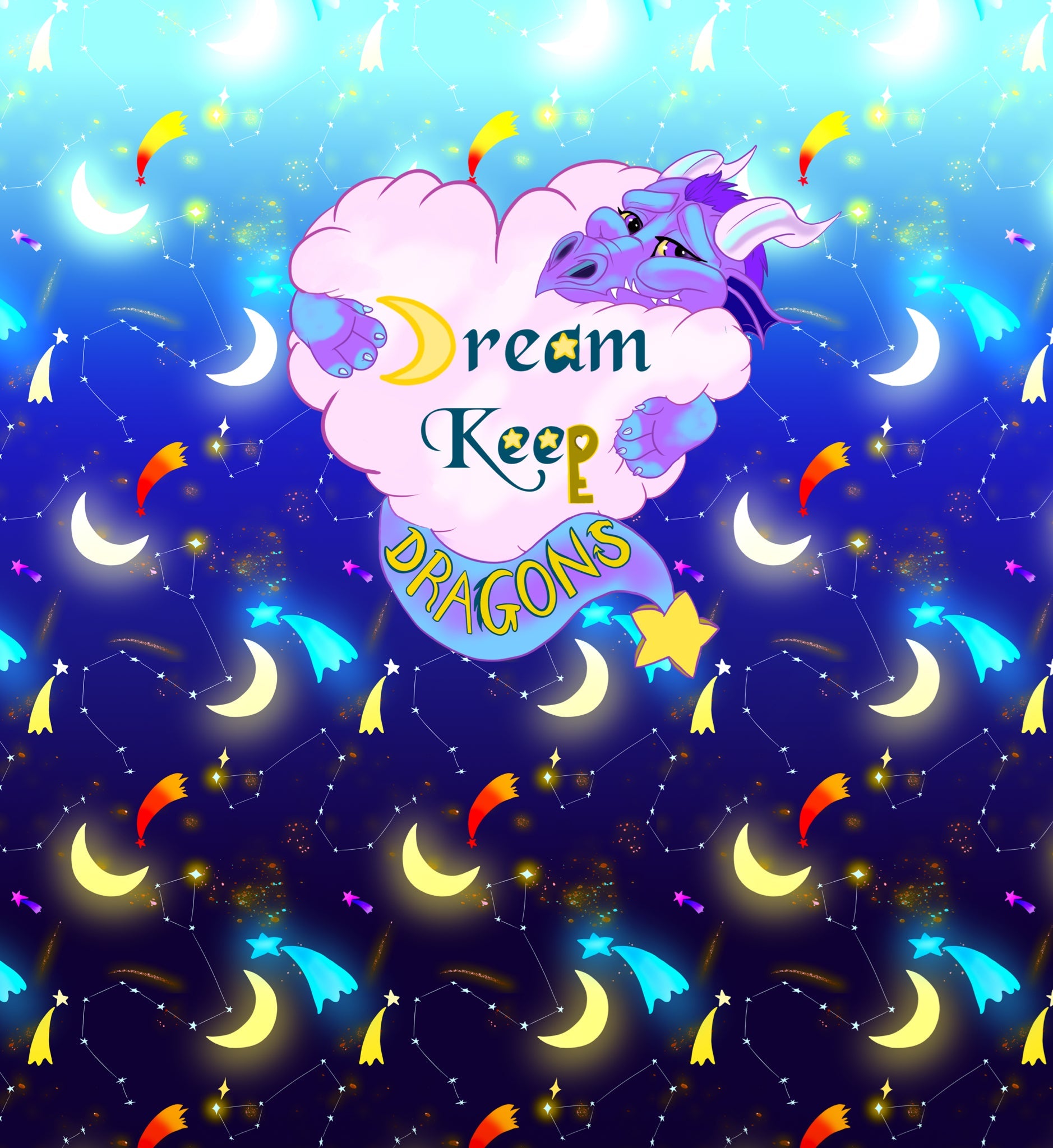 GIANT Dream Keep Dragon Carrying Bag blue-galaxy Drawstring Bag