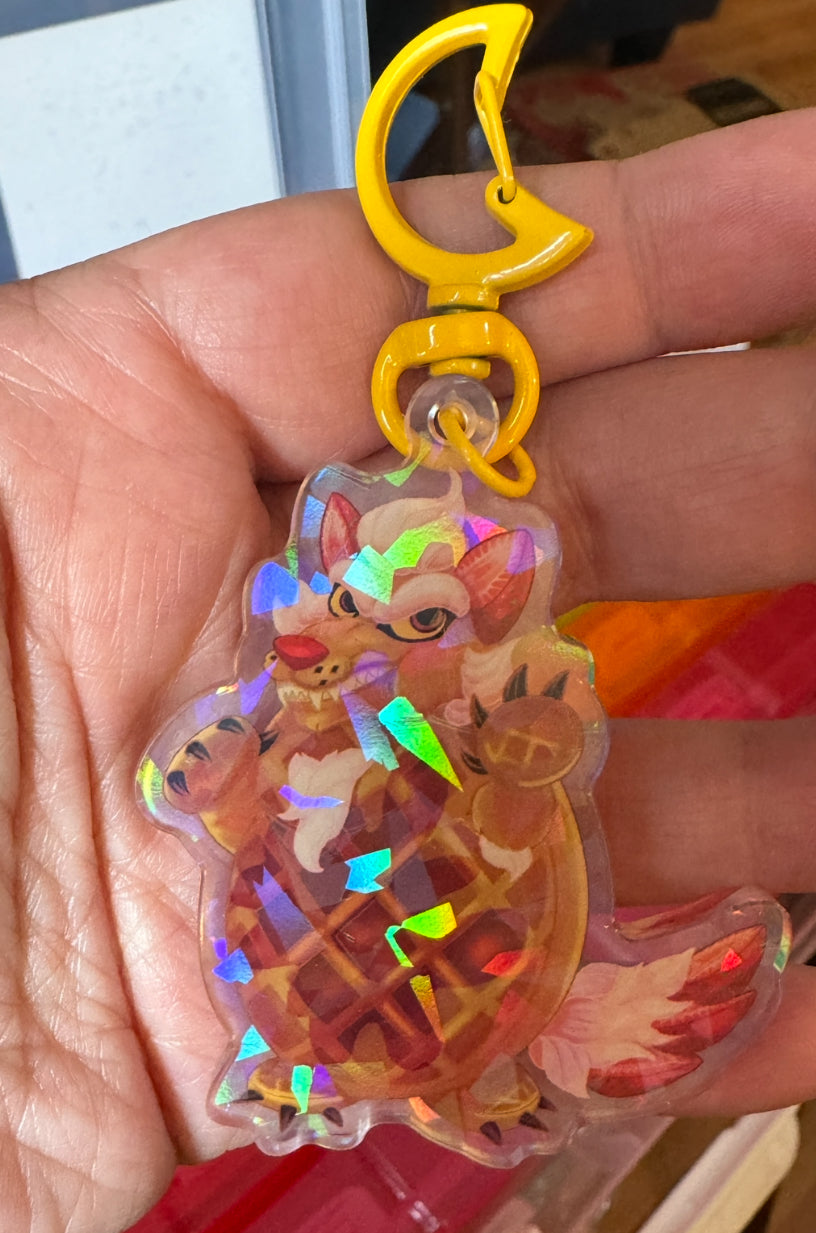 Mythical Munchies Keychains Were-Waffle