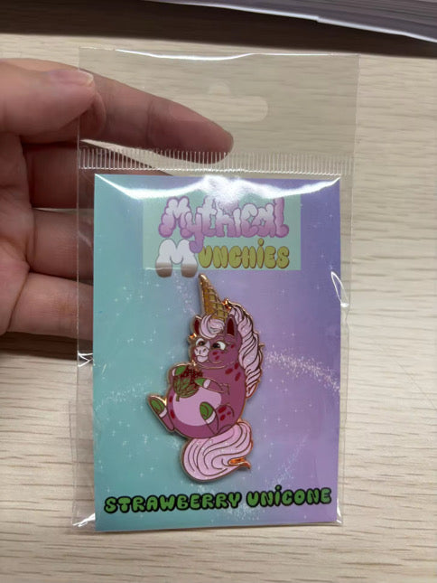 2” Hard Enamel Pin (Mythical Munchies) Enamel Pin