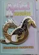 2” Hard Enamel Pin (Mythical Munchies) Chocness Monster Enamel Pin