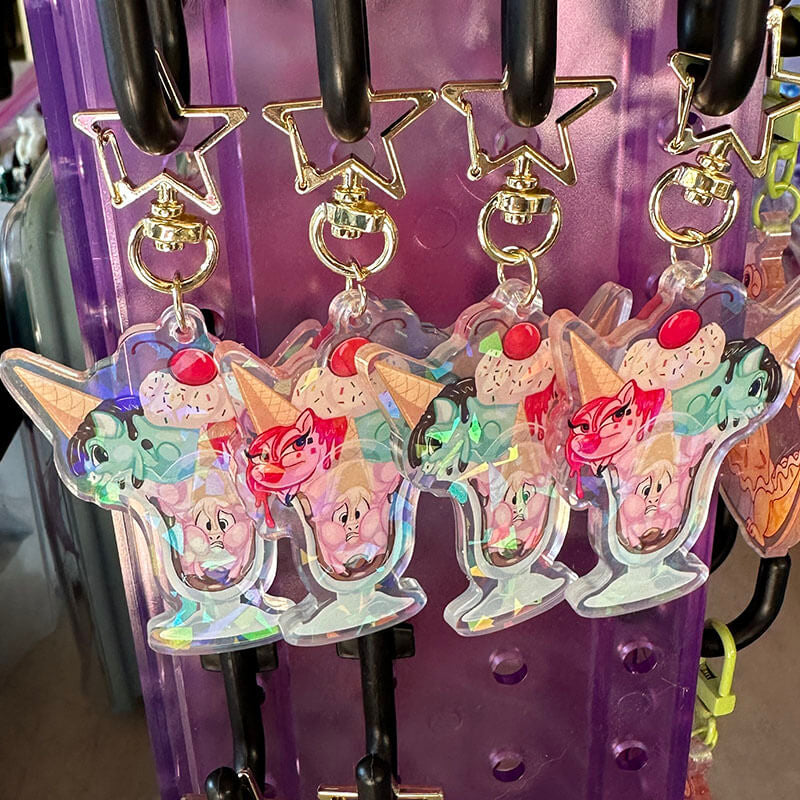 Mythical Munchies Keychains Unicone Sundae