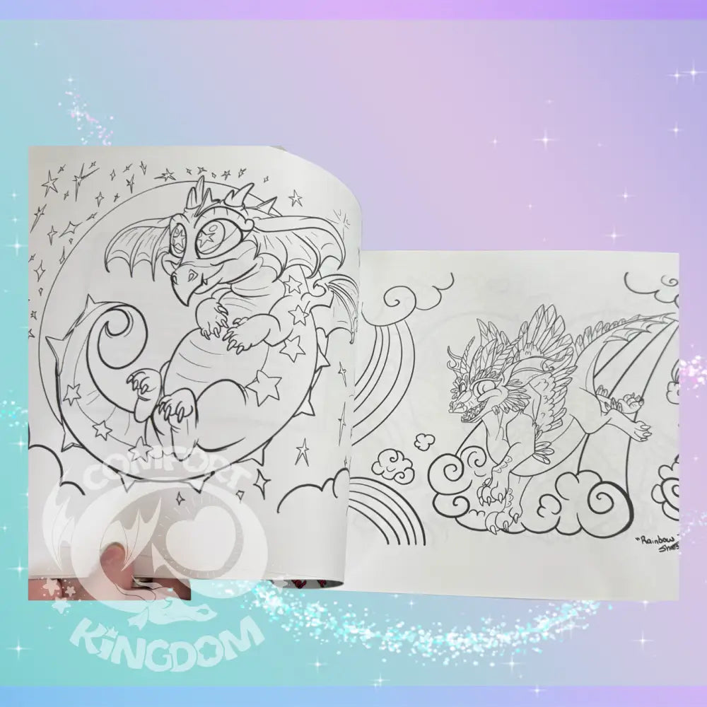 Coloring Book: Mythical Munchies & Dream Dragons Book