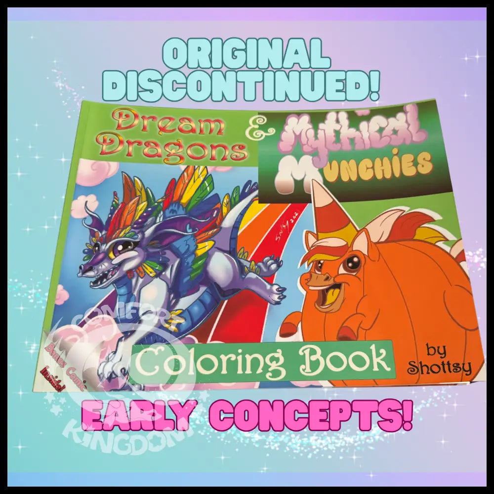 Coloring Book: Mythical Munchies & Dream Dragons Book