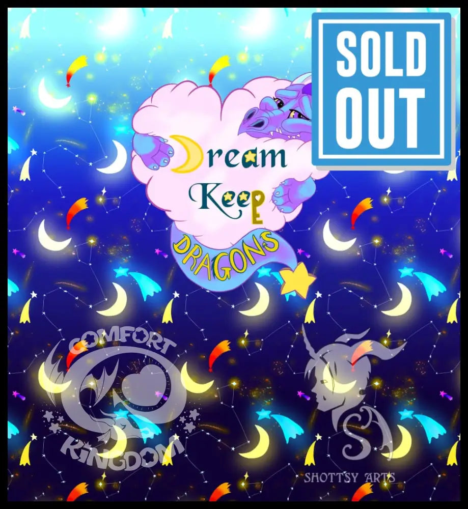 Dream Keep Dragon Companion Carry Bag Blue Galaxy Drawstring