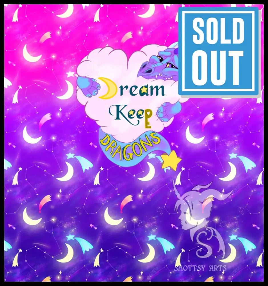 Dream Keep Dragon Companion Carry Bag Purple Galaxy Drawstring
