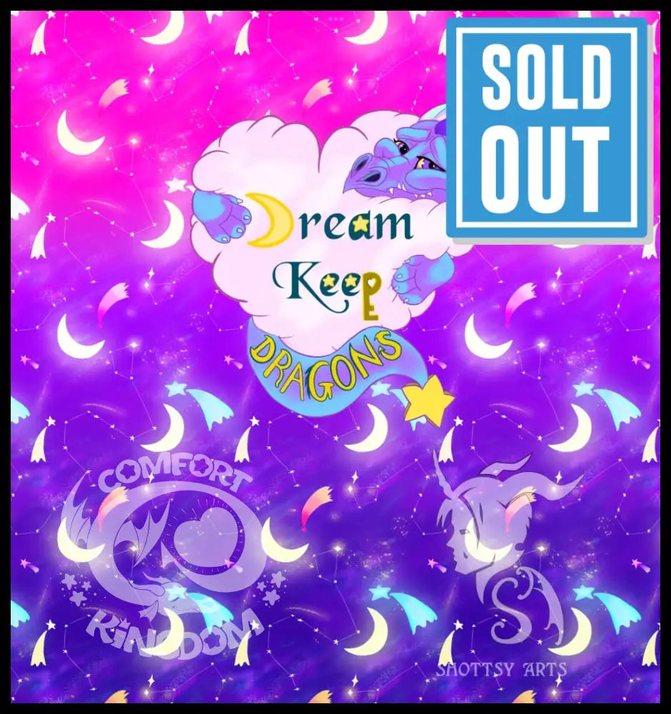 Dream Keep Dragon Companion Carry Bag Purple Galaxy Drawstring