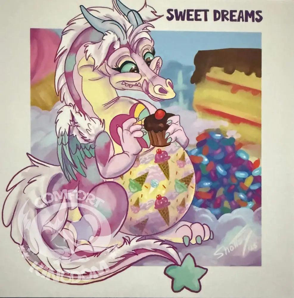 Dream Keep Dragon Mini Prints Sweet Dreams