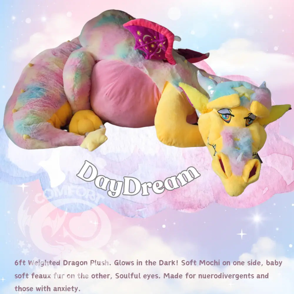 Giant Dream Keep Dragon 6ft Plush (Kickstarter Pricing) Daydream / Skin Only Unstuffed Doll