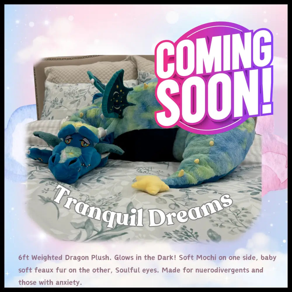 Giant Dream Keep Dragon 6ft Plush (Kickstarter Pricing) Tranquil Dreams / Skin Only Unstuffed Doll
