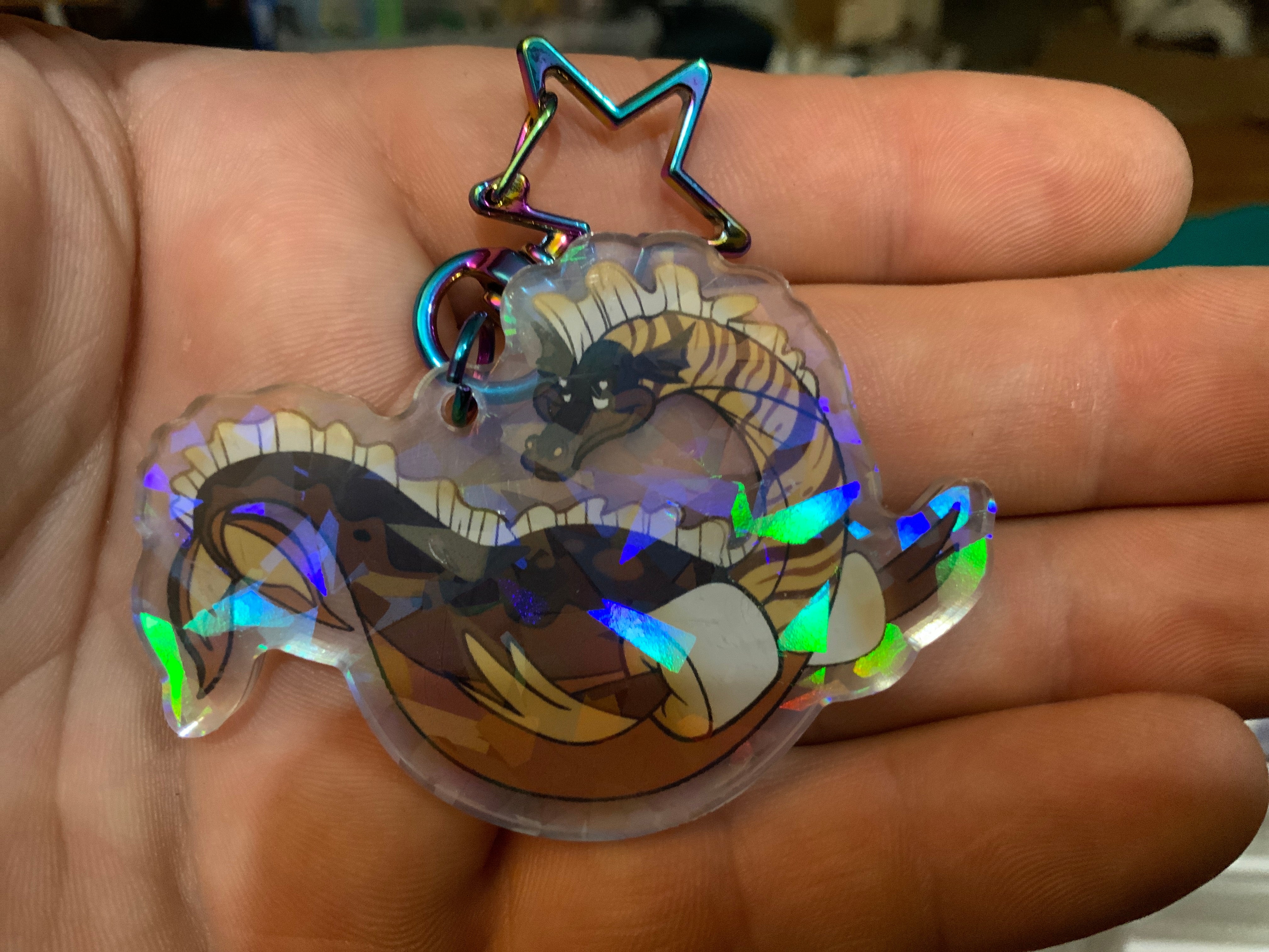 Mythical Munchies Keychains Chocness Monster