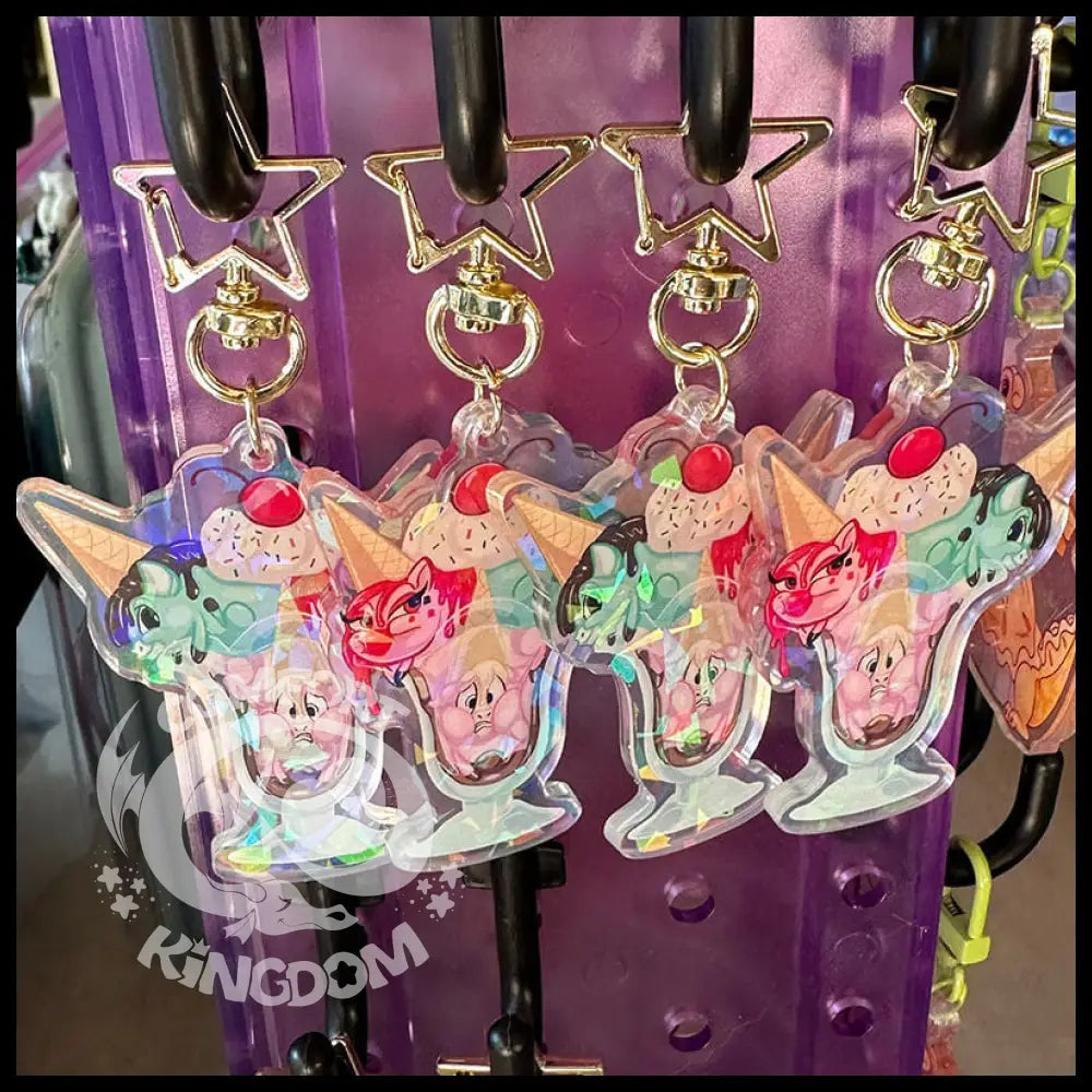 Mythical Munchies Keychains Unicone Sundae
