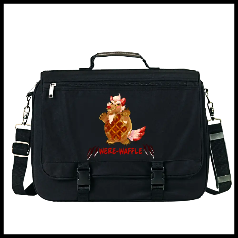 Mythical Munchies Messenger Bag Were-Waffle Laptop Bag