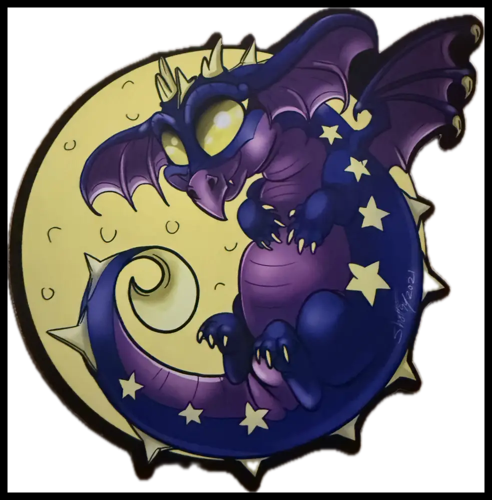 Night Dragon Sticker