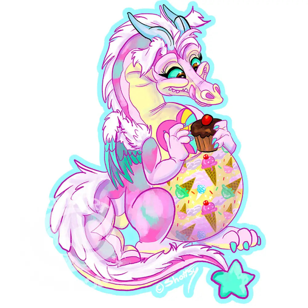 Vinyl Stickers: Dream Keep Dragons Sweet Dreams