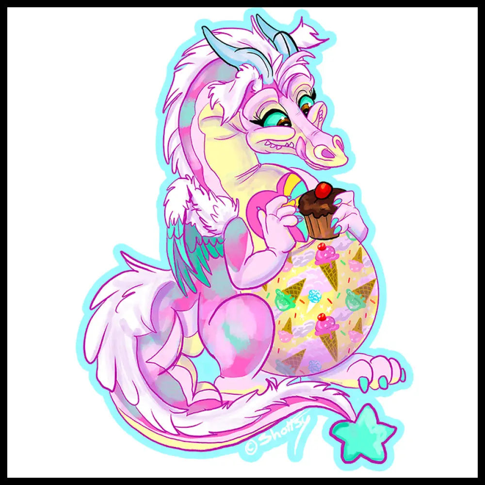 Vinyl Stickers: Dream Keep Dragons Sweet Dreams